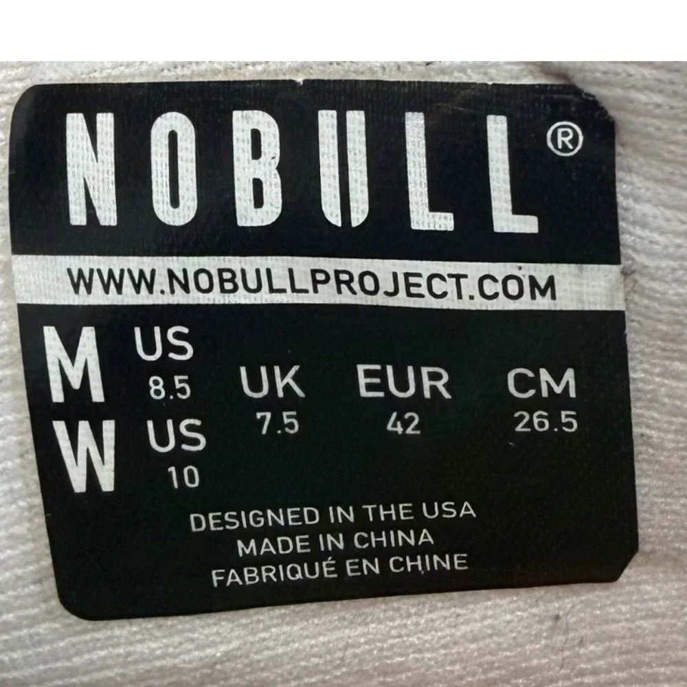 NOBULL All Pride Mesh Runner White Paint Splatter Trainer Shoes Men's 8.5 W10
